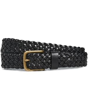 Madewell Braided Leather Belt - Black
