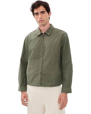 Madewell Transitional Cotton Zip Jacket - Green