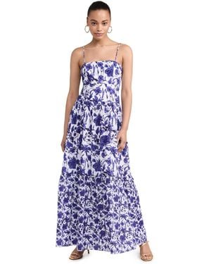 Playa Lucila Square Neck Maxi Dress - Purple