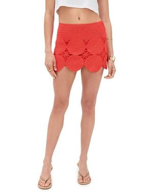 Simon Miller Beep Beep Mini Skirt - Red