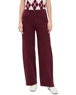 seventy + mochi Twisted Gracie Jeans - Red