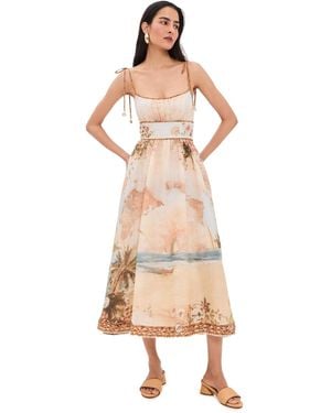 Zimmermann Mahon Picnic Dress - Natural