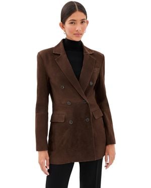 Arma Safia Suede Blazer - Brown