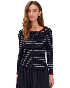 Alex Mill Cerise Ribbed Cardigan - Blue