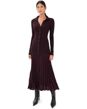 Proenza Schouler Jada Superfine Merino Dress - Purple