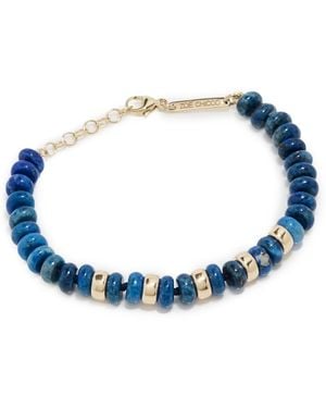 Zoe Chicco 14K And 6Mm Lapis Rondelle Beads Bracelet - Blue