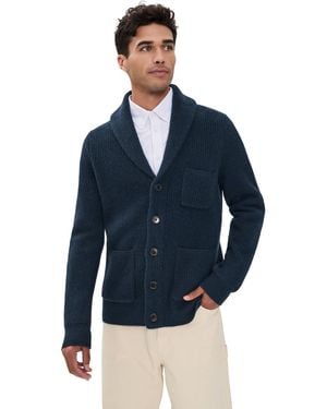 Alex Mill Shawl Collar Cashmere Cardigan - Blue