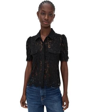 Generation Love Mina Lace Shirt - Black