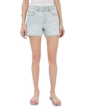 RE/DONE Studded Boy Shorts - Blue