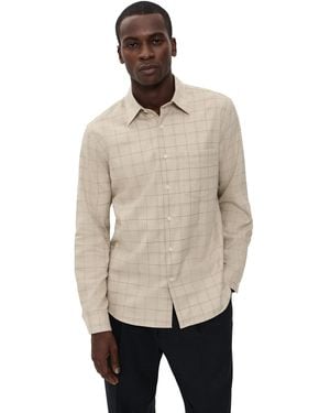 Theory Weekend Flannel Shirt - Natural