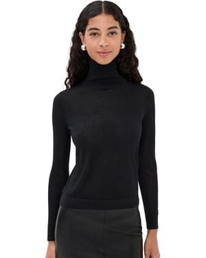 Co. Long Sleeve Cashmere Turtleneck - Black