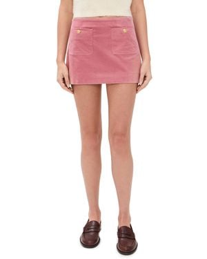 LoveShackFancy Kida Corduroy Skirt - Pink