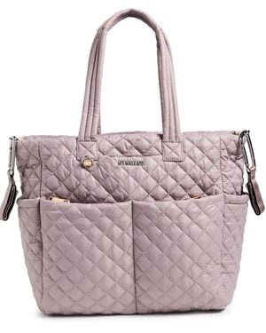 MZ Wallace Metro Quilted Diaper Tote Bag - Pink