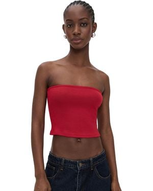 Lioness Sway Strapless Top - Red