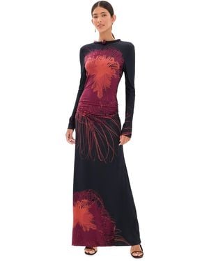Silvia Tcherassi Gabbice Maxi Dress - Red