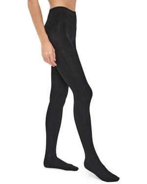 Stems Cable Knit Winter Tights - Black