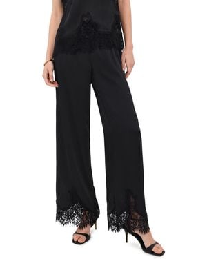 L'Agence Mirel Lace Trim Drawstring Pants - Black