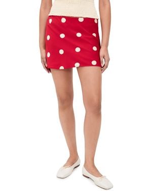 Bailey Rose Polka Dot Miniskirt - Red