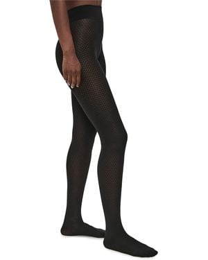 Wolford Cotton Dot Tights - Black