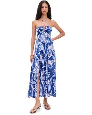 Poupette Carla Long Dress - Blue