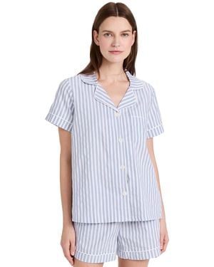 Bedhead PJs Classic Stripe Pajama Set - White