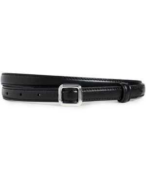 LIE STUDIO The Georgia Slim Belt - Black