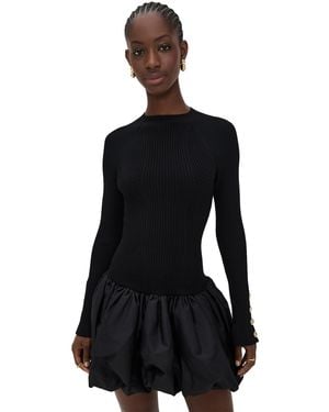 Aje. Moonlight Knit Mini Dress in Black | Lyst