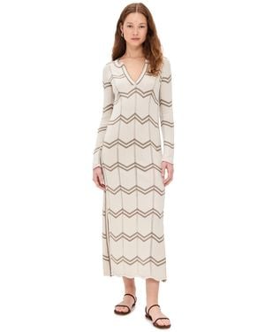 Splendid X Cella Jane Chevron Caftan - White