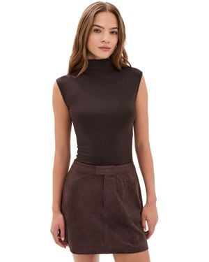 Sold Out NYC The Mock Neck Top - Red