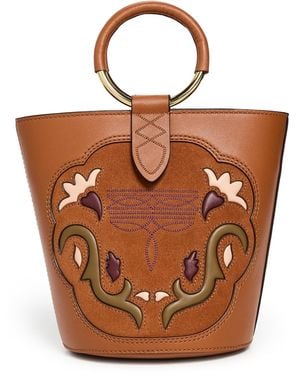 FARM Rio Western Small Bucket Bag - Orange