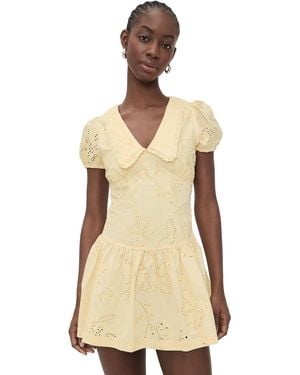 Bailey Rose Short Sleeve Mini Dress - Natural