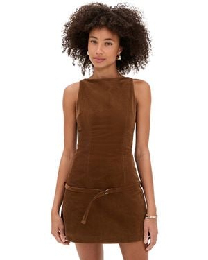 Lioness Cocquette Mini Dress - Brown