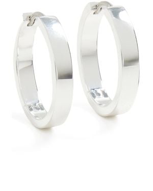 Gorjana Rose Hoops - White