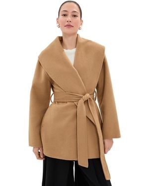 Le Bos Cora Wrap Coat - Natural
