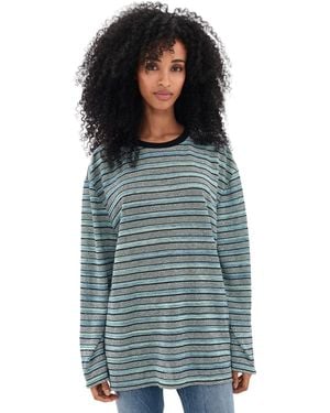Vrg Grl Willow Stripe Long Sleeve Tee - Blue