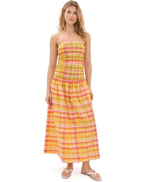 Never Fully Dressed Check Lola Dress - Pink