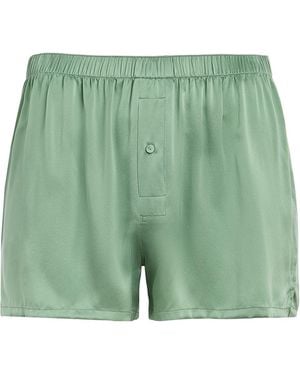 Lunya Washable Silk Boxers - Green