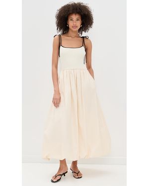 chinese dress ladies Shelby Polka Dot Tube Dress-Off white main image 0