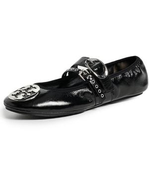 Tory Burch Reva Punk Travel Ballets - Black