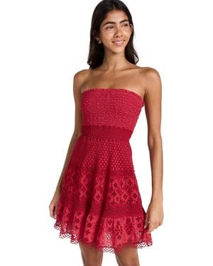 Temptation Positano Tectite Lace Dress - Red