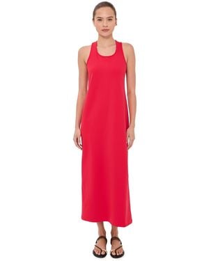 Tibi Compact Ultra Stretch Knit Sleeveless Dress - Red