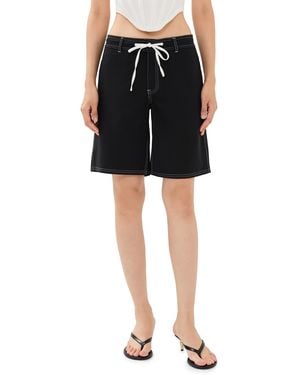 Lioness Vogue Contrast Shorts - Black