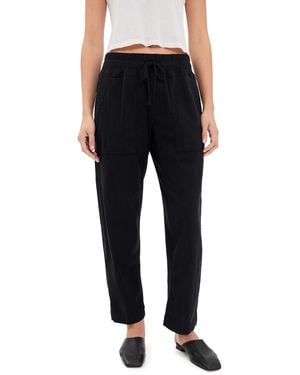 James Perse Mixed Media Pants - Black