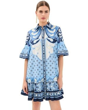 La DoubleJ Choux Mini Dress - Blue