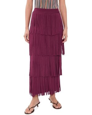 Simon Miller Za Za Knit Fringe Skirt - Purple