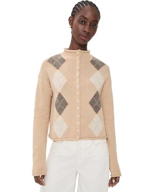 Alex Mill Taylor Argyle Cardigan - Natural