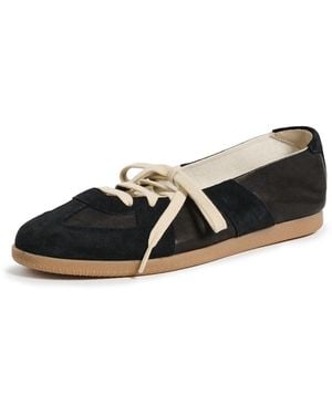 Maison Margiela Replica Soft Laced Ballet Sneakers - Black