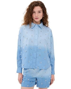 Essentiel Antwerp Harkansas Embellished Shirt - Blue