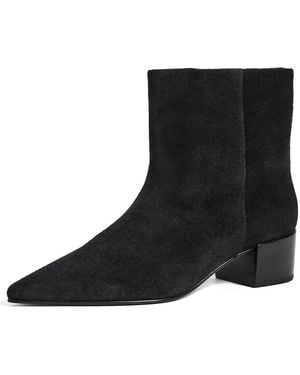 Black Suede Studio Blaze 45 Booties - Black