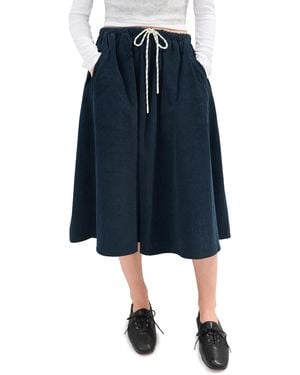 Le Bos Arlen Midi Skirt - Blue